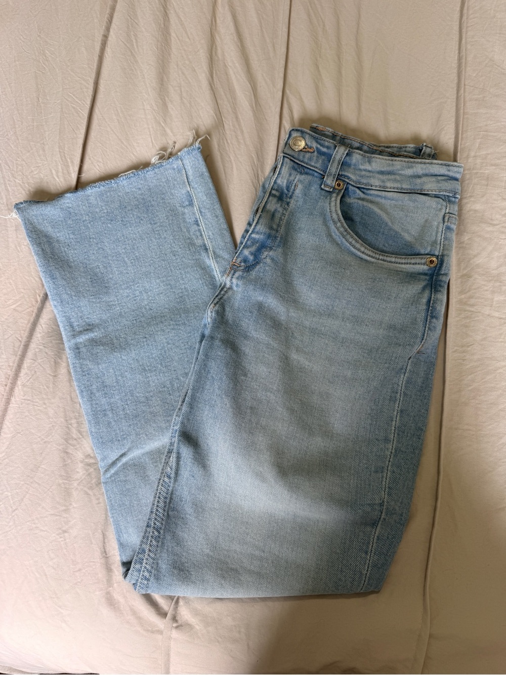 Zara Light Blue Women’s Jeans - Casual Straight Fit
